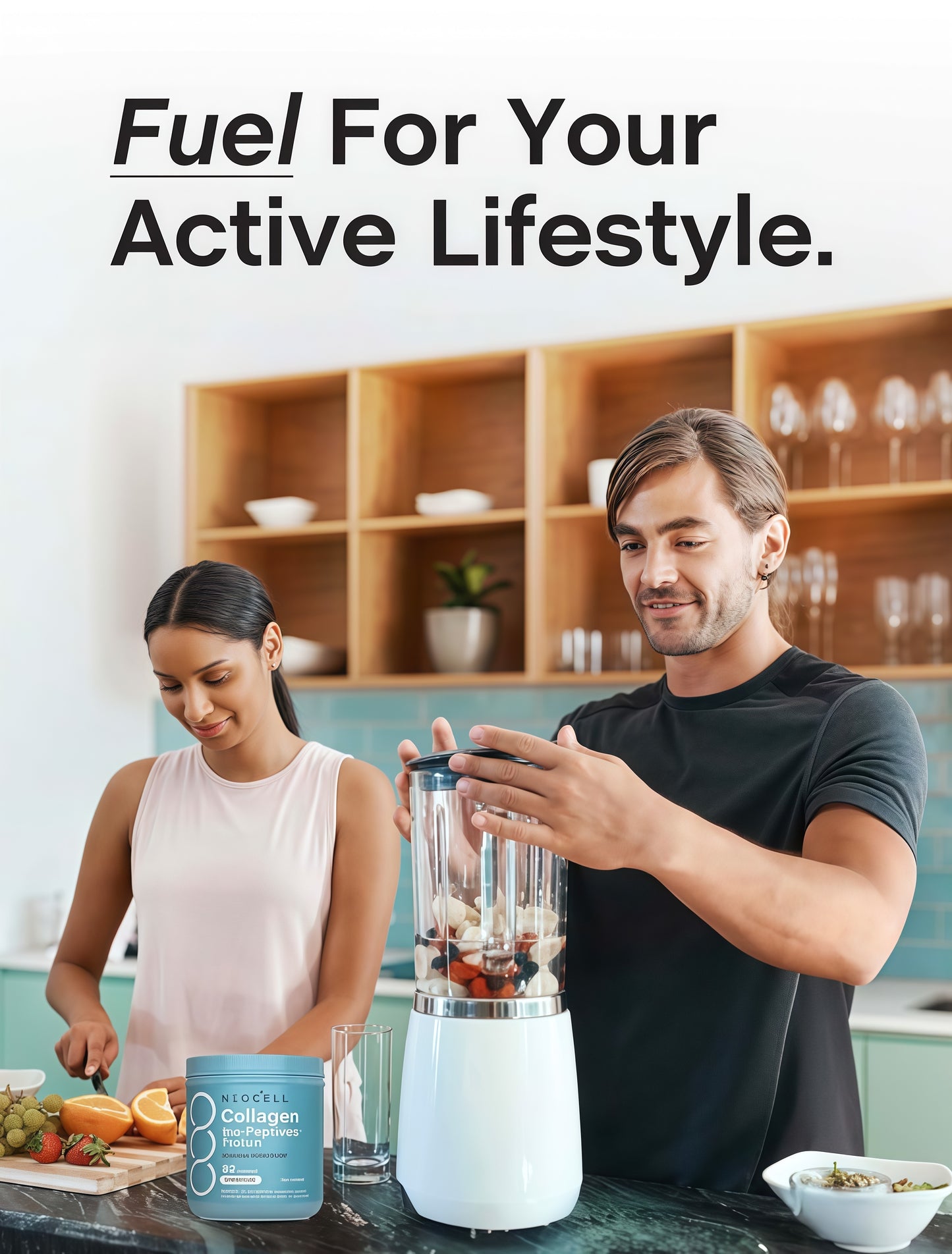 NeoCell collagen Bio-Peptides Powder22oz|Super Hair, Skin, and NailsSuperior Absorption |Grassfed ProteinSupplement |Advanced with 18Essential Amino Acids (2pack)