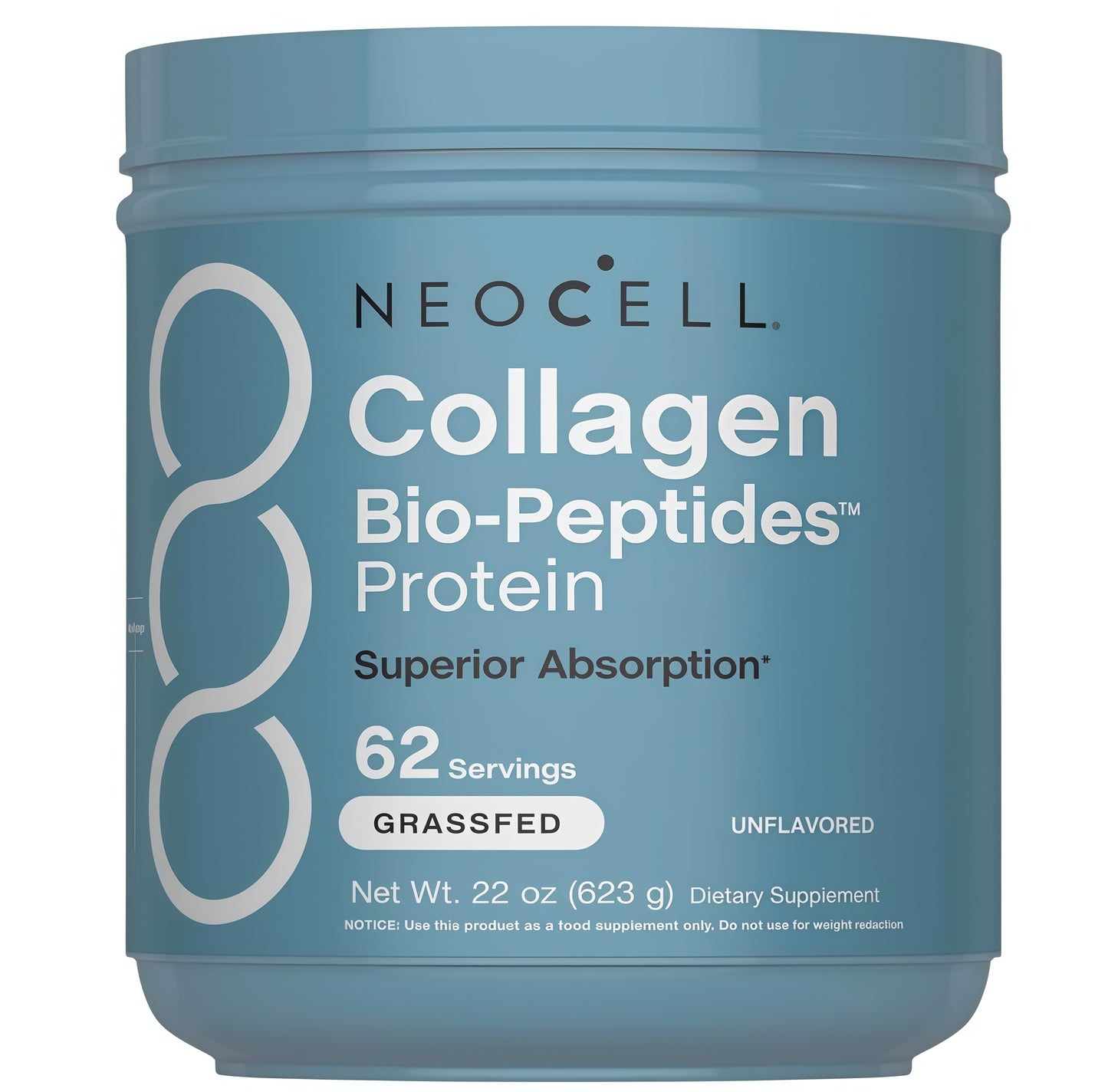 NeoCell collagen Bio-Peptides Powder22oz|Super Hair, Skin, and NailsSuperior Absorption |Grassfed ProteinSupplement |Advanced with 18Essential Amino Acids (2pack)