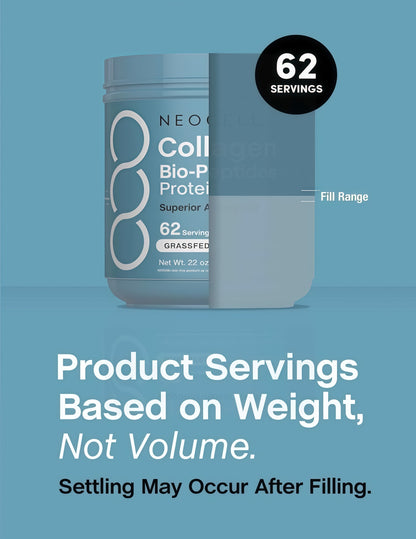 NeoCell collagen Bio-Peptides Powder22oz|Super Hair, Skin, and NailsSuperior Absorption |Grassfed ProteinSupplement |Advanced with 18Essential Amino Acids (2pack)